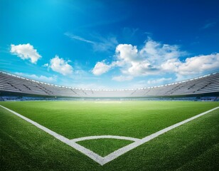 soccer field with the lights