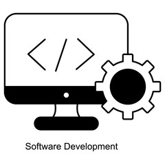 Software Development Icon, Mastering the Art of Agile Software Engineering, Building Innovative Solutions Through Software Development