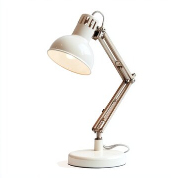 recommend clip art: White desk lamp isolated on white background