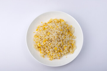 Egg fried rice food