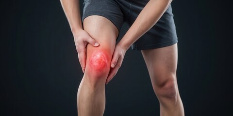 Man Holding Painful Knee Joint
