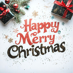 ハッピーメリークリスマステキスト