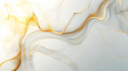 Luxurious white marble background with subtle gold veins
