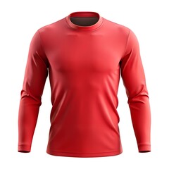 Blank red t shirt front and back mockup, plain cotton tshirt mock up design template