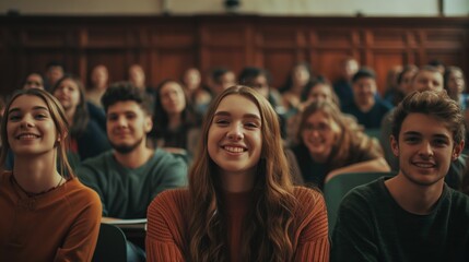 Fototapeta premium Engaged Audience in Lecture Hall