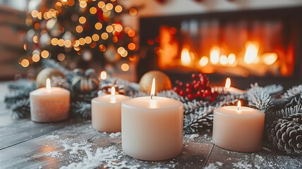 table is elegantly set for celebrating Christmas or New Year.