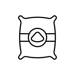 Concrete pack outline icons, minimalist vector illustration ,simple transparent graphic element .Isolated on white background