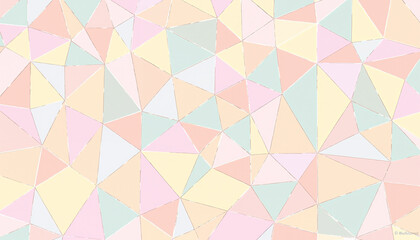 Obraz premium Pastel geometric triangle pattern on light background, ideal for creative design projects