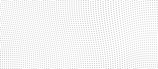 Abstract halftone wave dotted background. Halftone grunge pattern with square. Vector halftone modern pop art twisted texture for poster, cover, business card, postcard, art label layout, sticker.