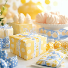 ベビーシャワーをイメージした写真