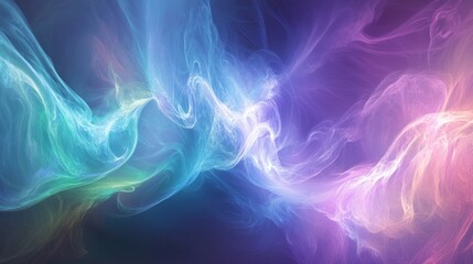 Fototapeta premium Abstract swirling nebula cosmic light ethereal space