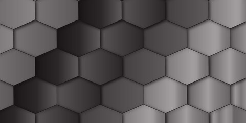 Abstract background white, gray hexagon with seamless geometric pattern texture design. futuristic geometry pattern honeycomb mosaic texture design. hexagon grid minimalist mesh cell texture design.