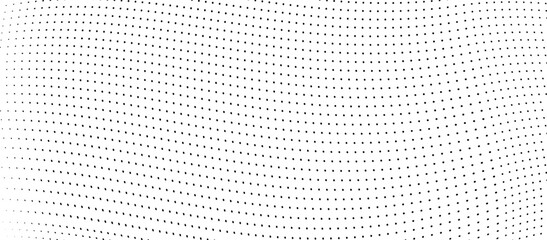 Abstract halftone wave dotted background. Halftone grunge pattern with square. Vector halftone modern pop art twisted texture for poster, cover, business card, postcard, art label layout, sticker.