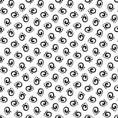 Abstract black and white repeating background