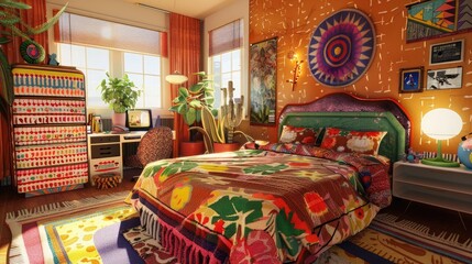 luxury apartment comfortable suite lounge and bedroom with beautiful background and comfort