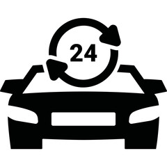 Simple vector icon car