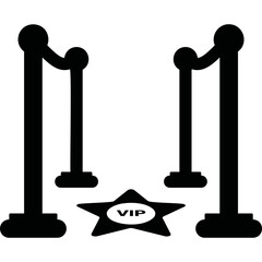 Simple vector icon walk of fame