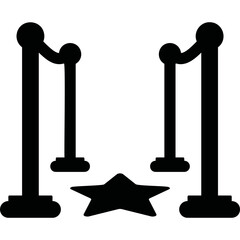 Simple vector icon walk of fame