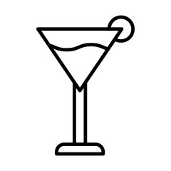 Cocktail Glass line icon