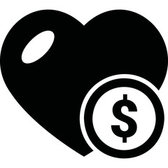Simple vector icon heart
