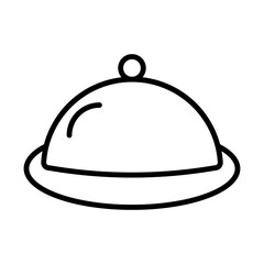 Plate Cover line icon