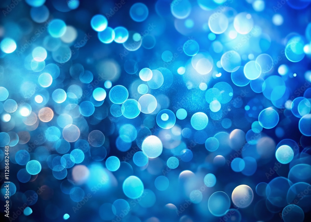 Poster captivating abstract blue background with bokeh effects for artistic low light photography and creat