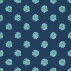Summer seamless pattern with flowers doodle for decorative print, wrapping paper, greeting cards, wallpaper and fabric