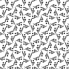 Abstract black and white repeating background
