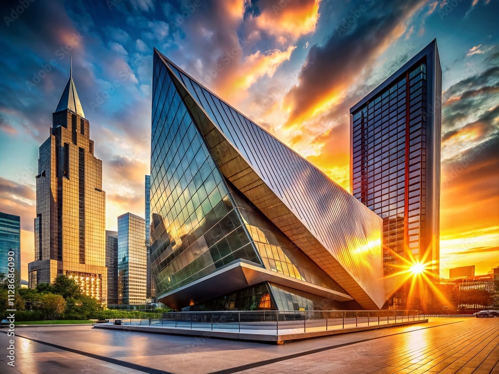 Poster captivating architectural photography highlighting precision and focus: a stunning visual representa