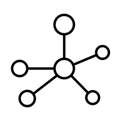 Network Diagram line icon