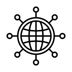 Data Hub line icon
