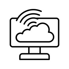 Remote Access line icon