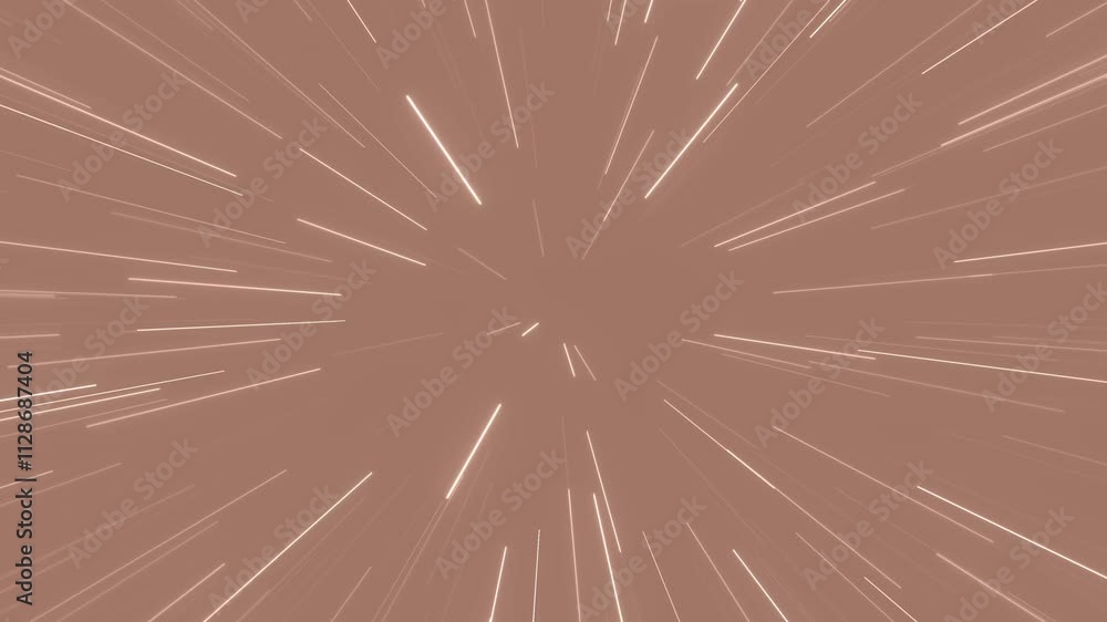 Poster Mocha mousse light tunnel abstract animation, trendy 2025 background design
