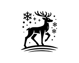 deer silhouette vector