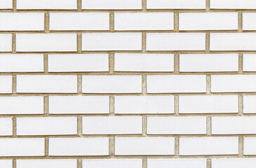 White brick wall closeup background