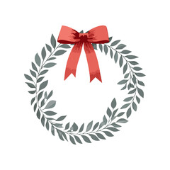 Christmas Wreath Sketch Celebration Decoration Winter Event Festival of X-Mas