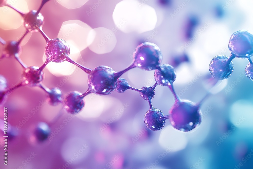 Poster powerpoint presentation template for science and technology. generative ai