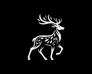 silhouette of a deer