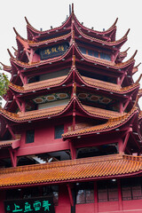 Fototapeta premium Landmark bell and Drum Tower in Deyang City, Sichuan Province, China