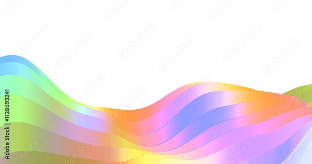 Poster abstract vector background with curved lines. multicolor wave with smooth transitions. mesh gradient