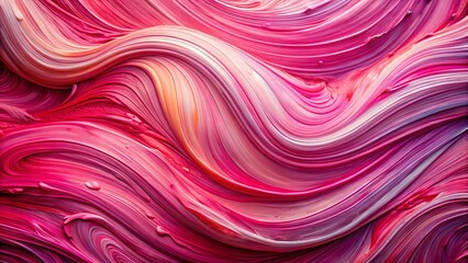 Abstract Swirling Hues of Vibrant Pink, White, and Purple, Forming a Visual Symphony of Fluid Motion and Ethereal Grace
