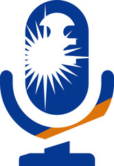 Marshall Islands Flag on Microphone icon