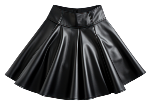 Leather mini skirt white background miniskirt footwear.