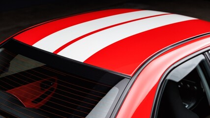 Rear window on a car