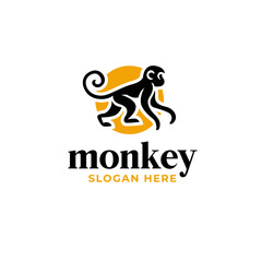 Creative Monkey Animal Logo Design