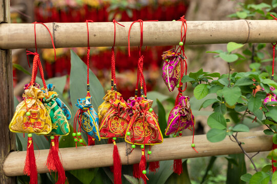 Wishing perfume bag, Jinli Ancient Street, Chengdu, China