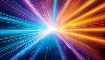 multicolored energy bursts abstract anime cartoon style background