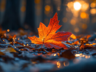autumn maple leaves