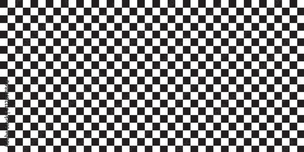 Fototapete black and white checker pattern vector illustration. abstract checkered chessboard or checkerboard f