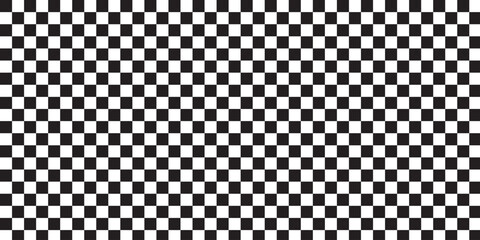 Black and white checker pattern vector illustration. Abstract checkered chessboard or checkerboard for game, grid with geometric square shape, race or rally flag and mosaic floor tile.
